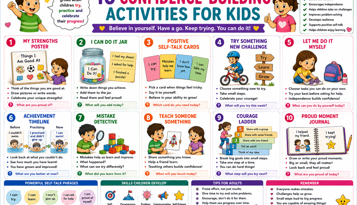 10 Confidence-Building Activities for Kids