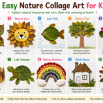 Easy Nature Collage Art for Kids – Outdoor Craft Ideas