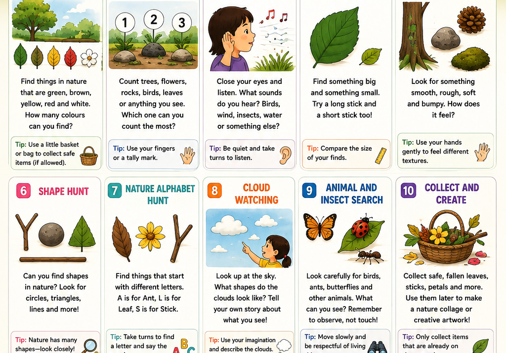 Easy Nature Walk Activities for Kids