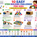 10 Easy STEM Building Challenges for Kids