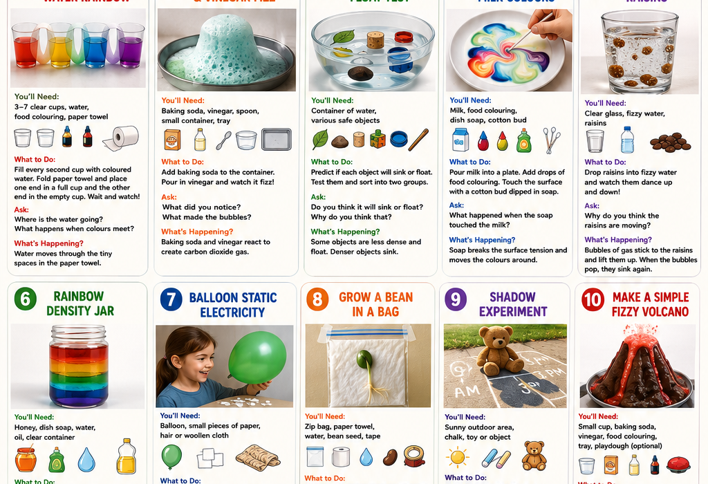 10 Easy Science Experiments for Kids