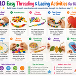 10 Easy Threading & Lacing Activities for Kids