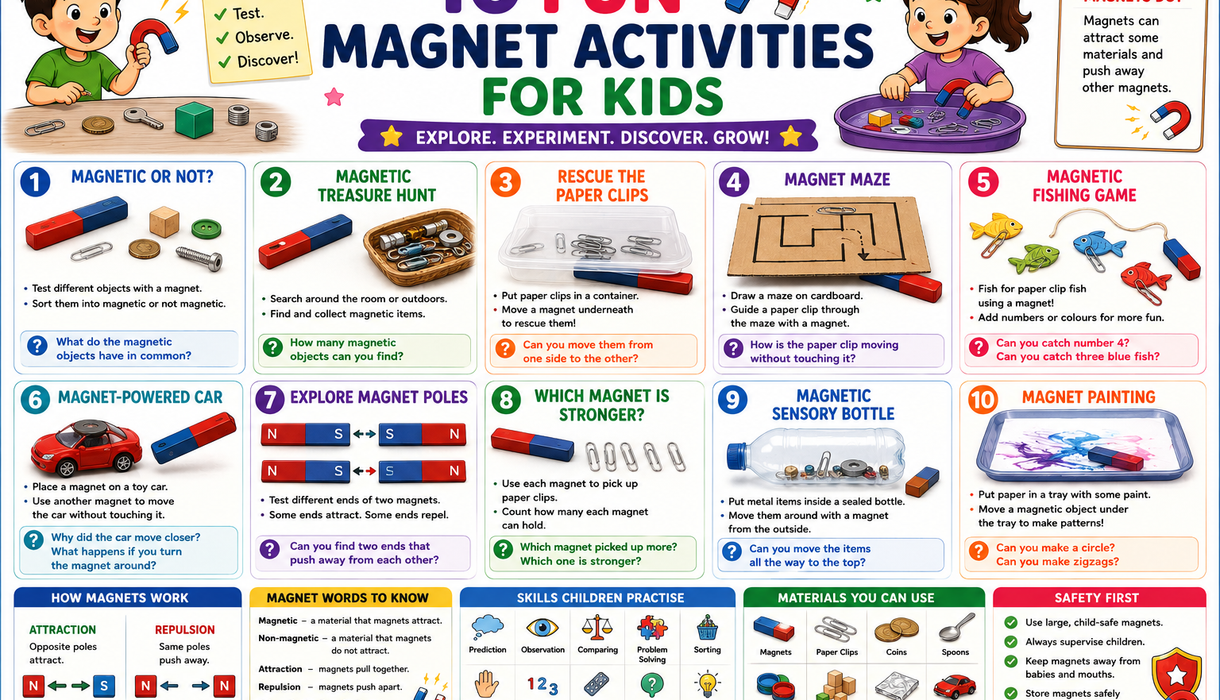 10 Fun Magnet Activities for Kids