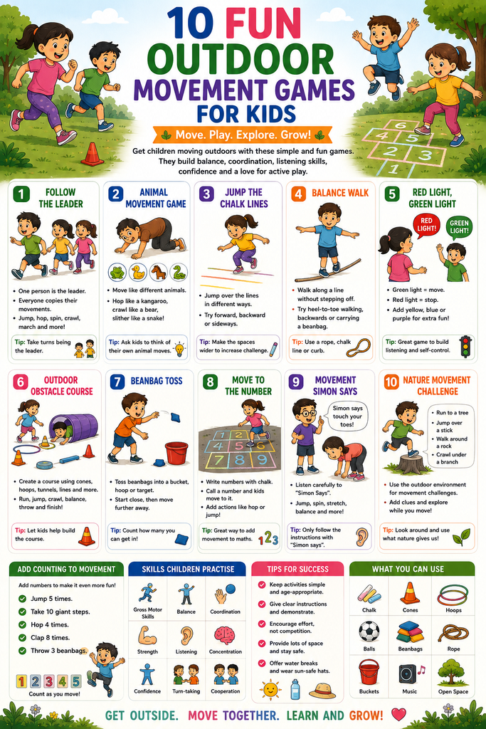 10 Fun Outdoor Movement Games for Kids