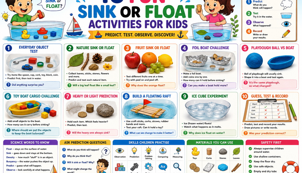 10 Fun Sink or Float Activities for Kids
