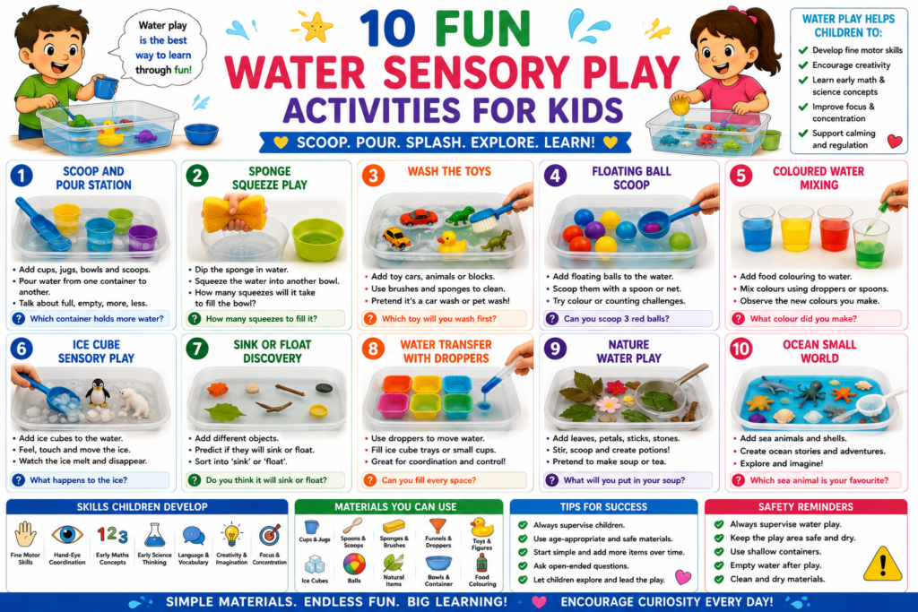 10 Fun Water Sensory Play Activities for Kids