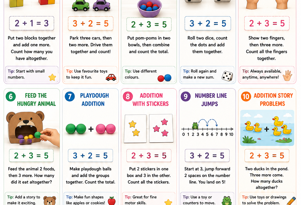 10 Simple Addition Activities for Kids