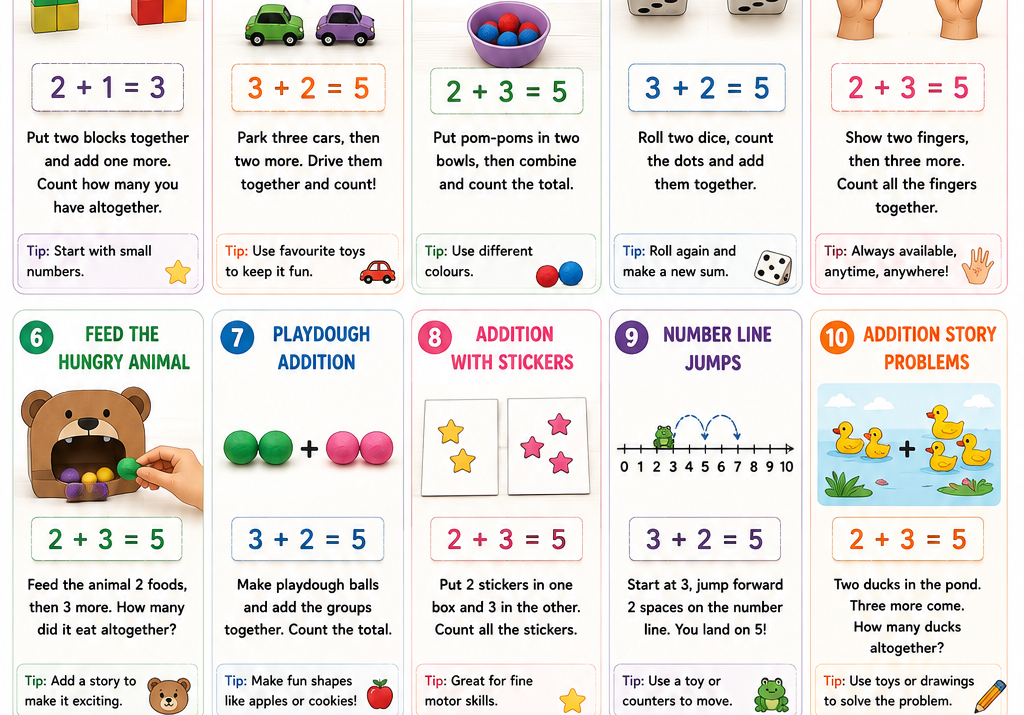 Simple Addition Activities for Kids