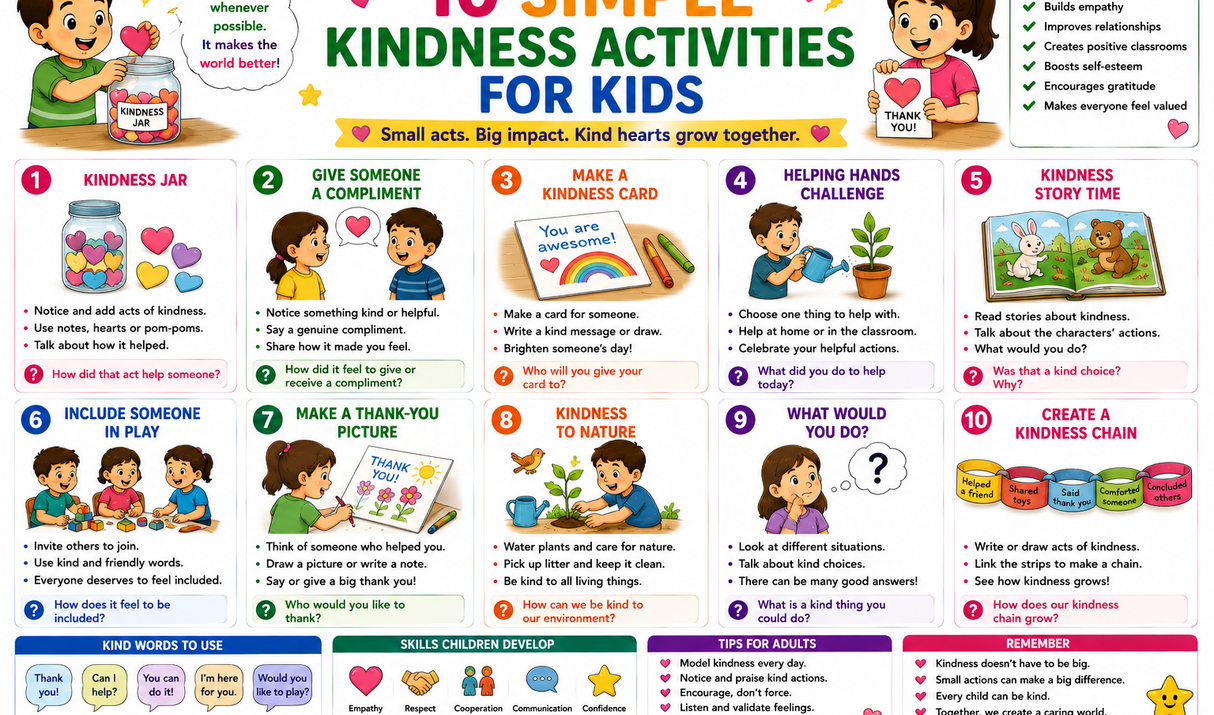 Simple Kindness Activities for Kids