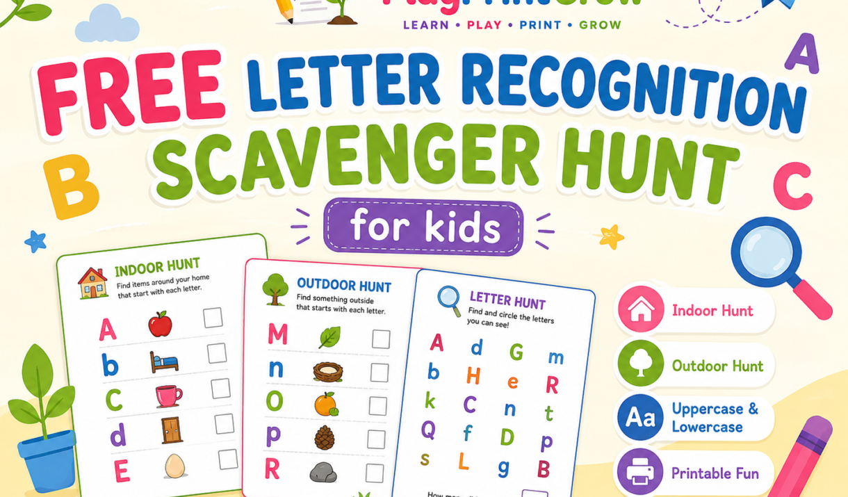 letter recognition scavenger hunt