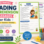Free Reading Comprehension Passages for Kids