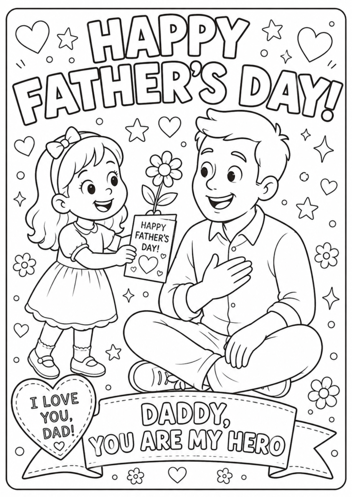 Father’s Day Coloring Celebration

