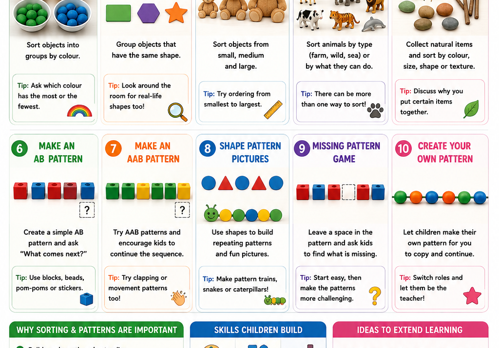 Fun Sorting & Pattern Activities for Kids