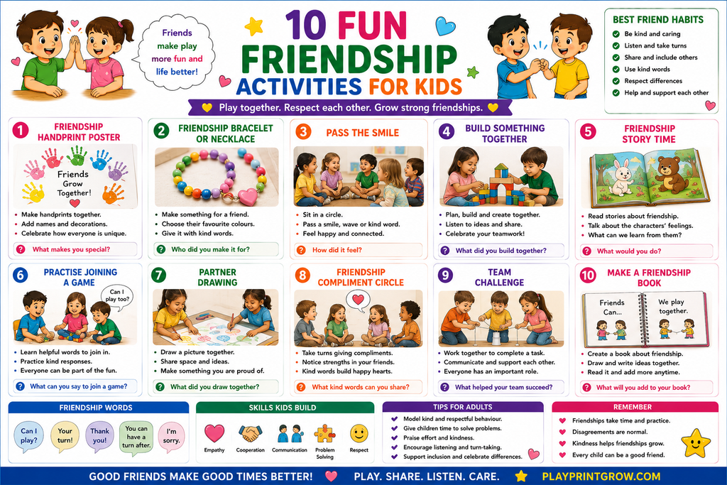 10 Fun Friendship Activities for Kids