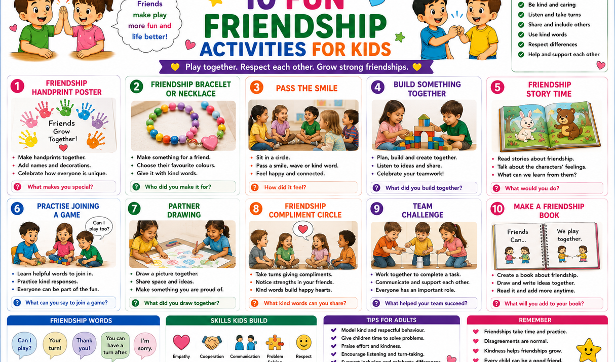 Fun Friendship Activities for Kids