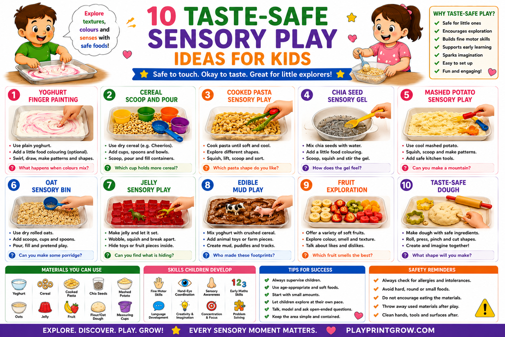 10 Taste-Safe Sensory Play Ideas for Kids