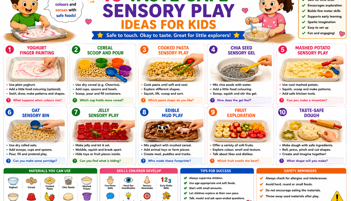 10 Taste-Safe Sensory Play Ideas for Kids